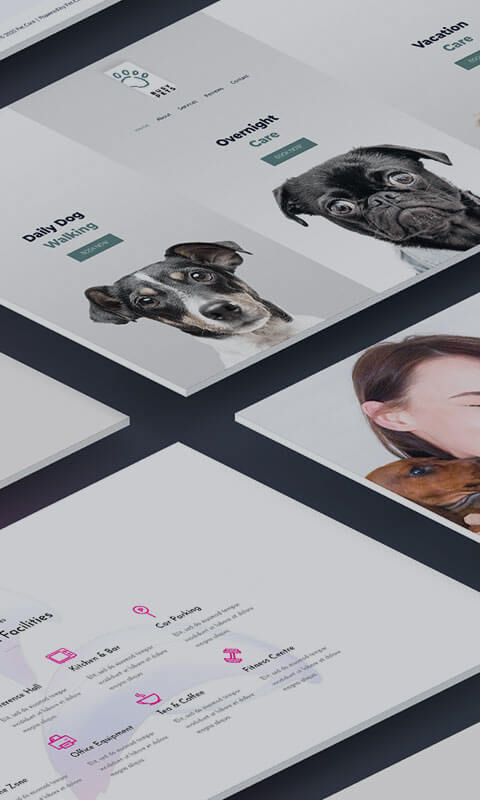 Website redesign example